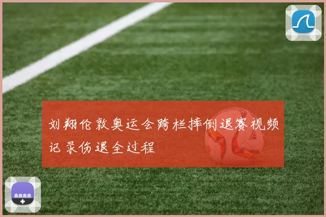 刘翔伦敦奥运会跨栏摔倒退赛视频记录伤退全过程